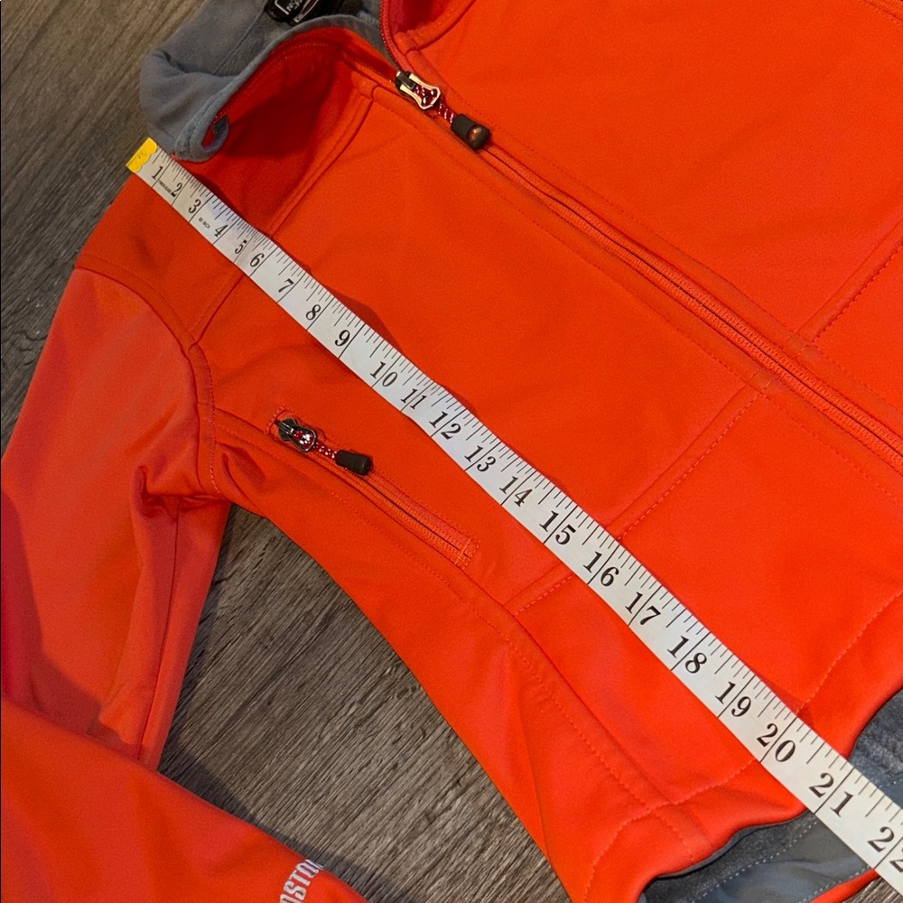 The North Face Summit Series Windstopper Softshell Jacket Orange Fleece Lined XS - Picture 7 of 12